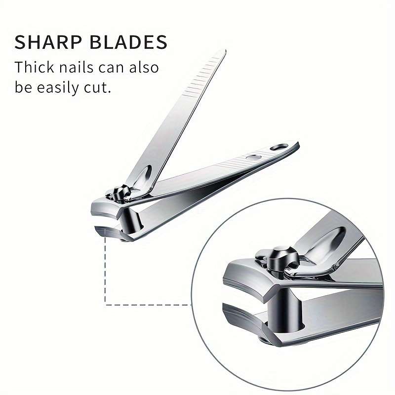 32pcs Stainless Steel Nail Clipper Set Sharp Durable Fingernail  Toenail Cutters for Salon-