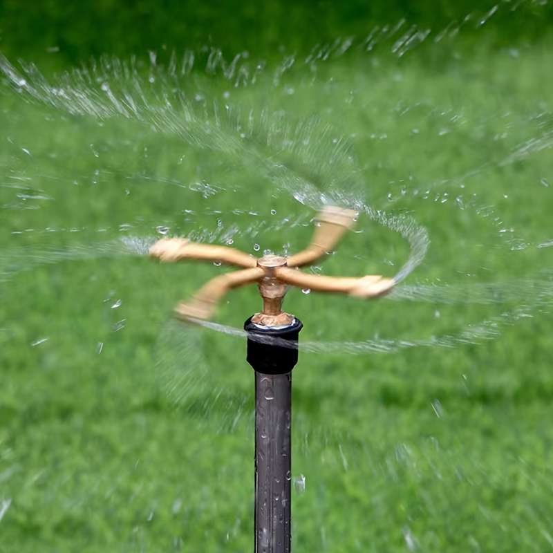 1Pc 3 Arms Whirling Sprinkler Automatic Rotary Brass Sprayer