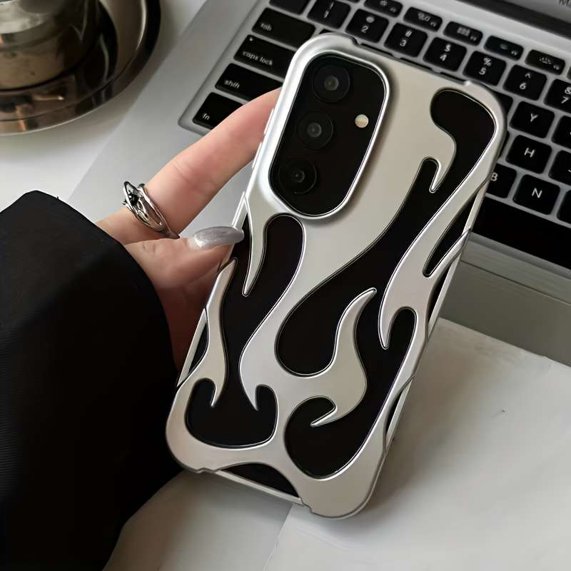 1pc  silvery  For Samsung Galaxy A06 Phone Cases