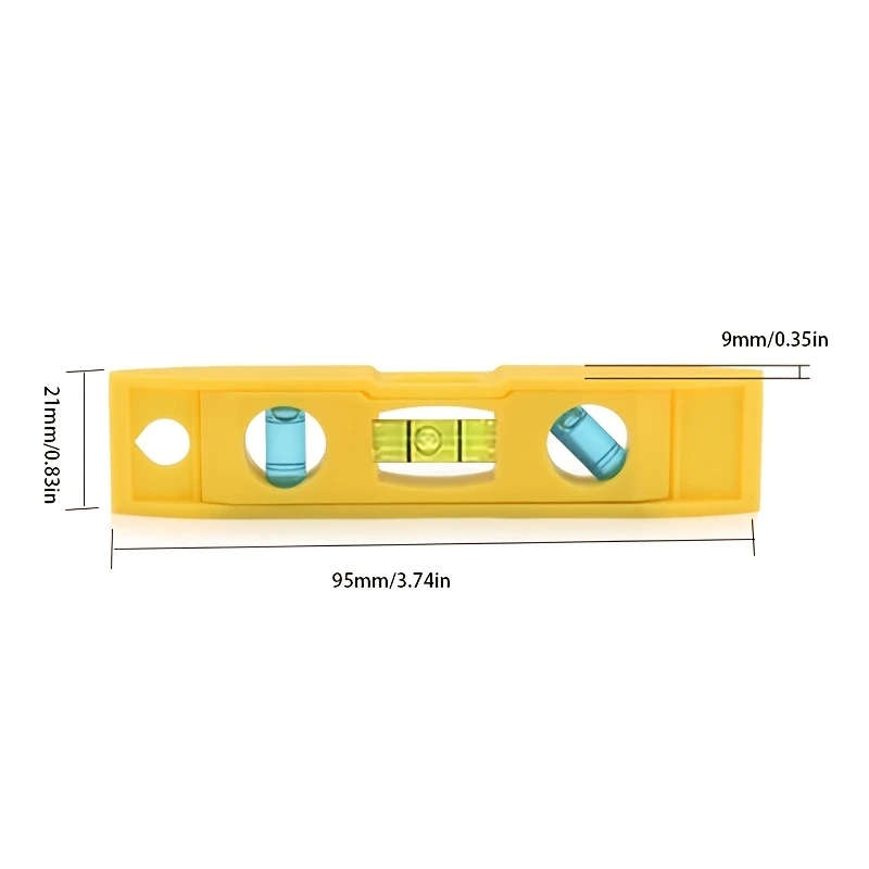 1pc Portable Magnetic Level Gauge Hanging Chain Torpedo Level Gauge Level Bubble Measuring Balance R