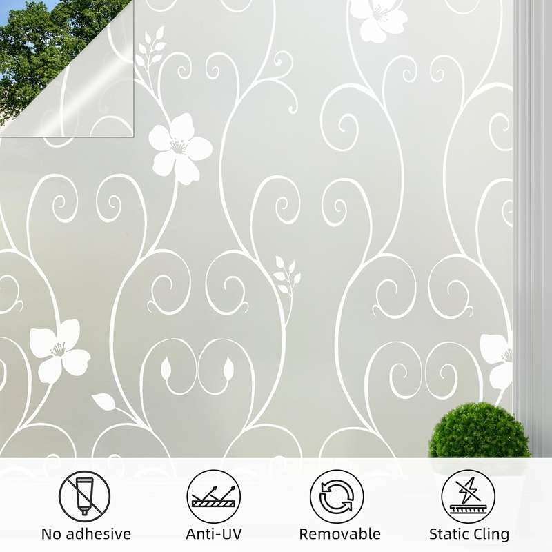 1pc Black Size 15.74inx118.11in 40cmx3m Door And Window Stickers