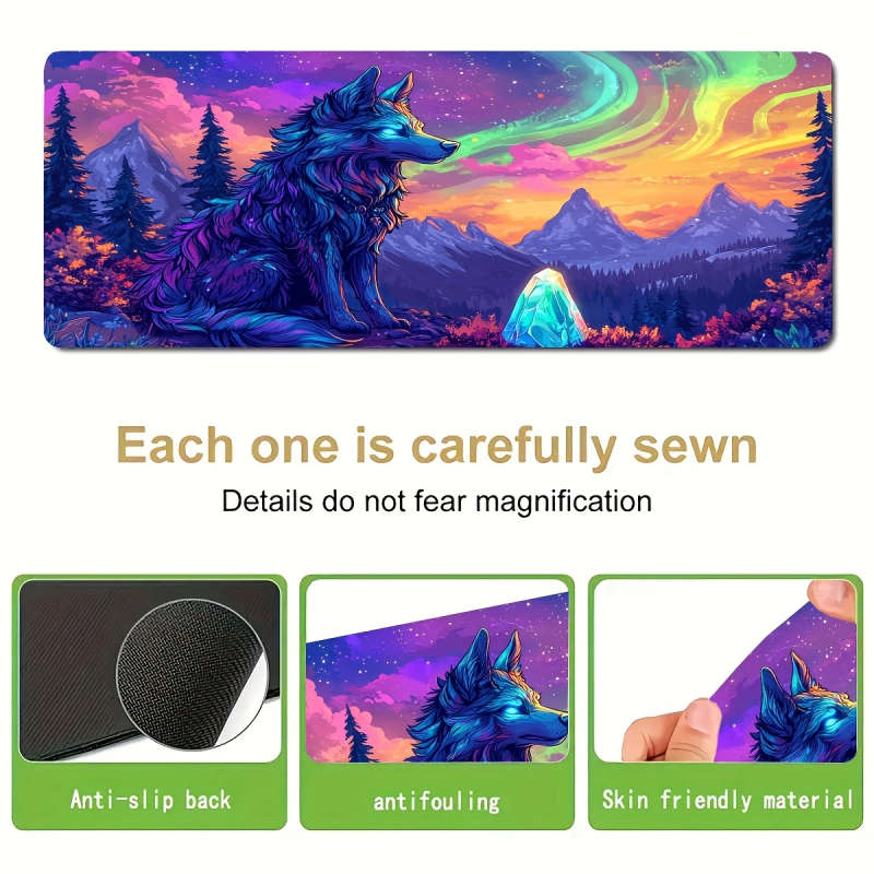 1pc 30x80cm Fantasy Crystal Mouse Pad Durable Odorless Office Desk Accessory Suitable