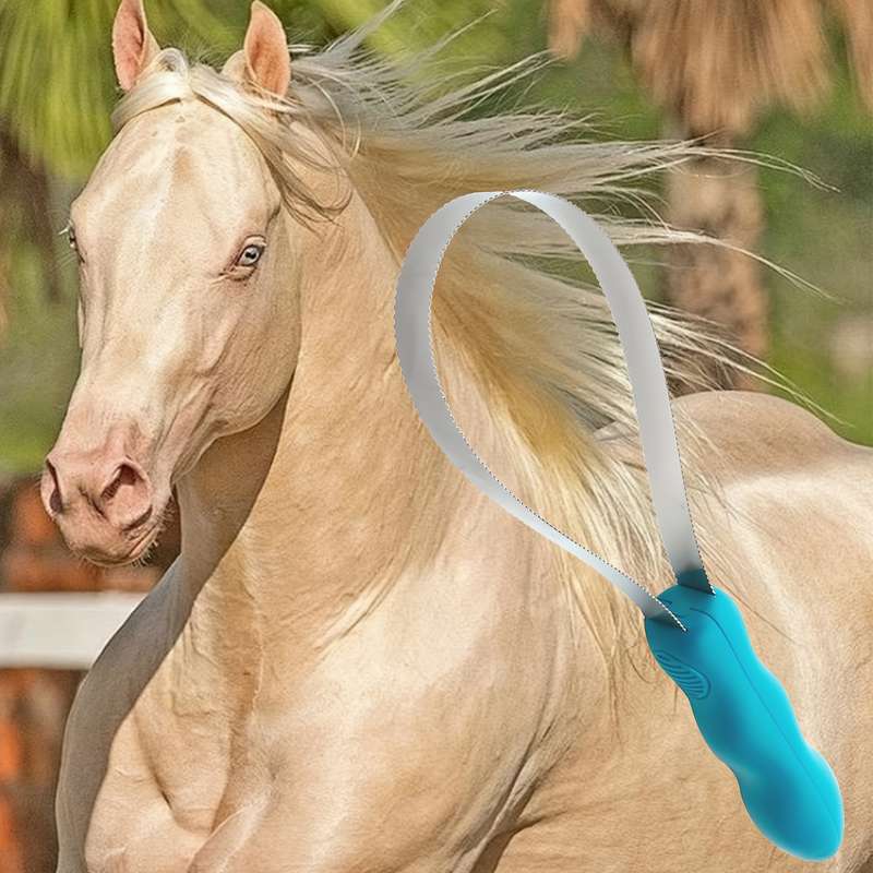 1pc One Circle Of SawTooth Blue Pet Comb