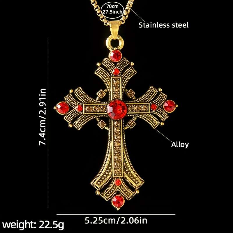 1 Piece Red Jesus Theme Pendant