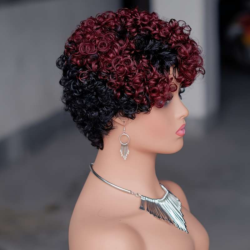 1Pc Photo Color 25.4cm Fashion Design Wig