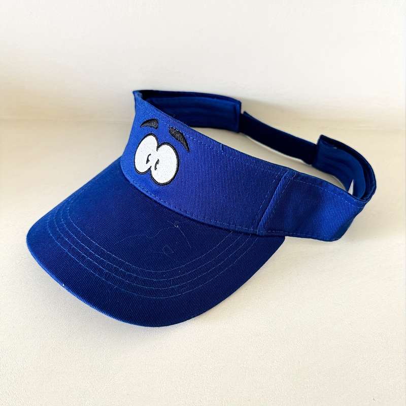 1pc Cute Duck Embroidered Sun Visor Cap Adjustable Outdoor Sports Tennis Hats For Women Breathabl