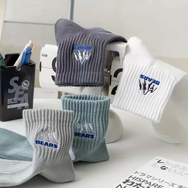 3 Pairs Multicolor One Size High Elastic Socks
