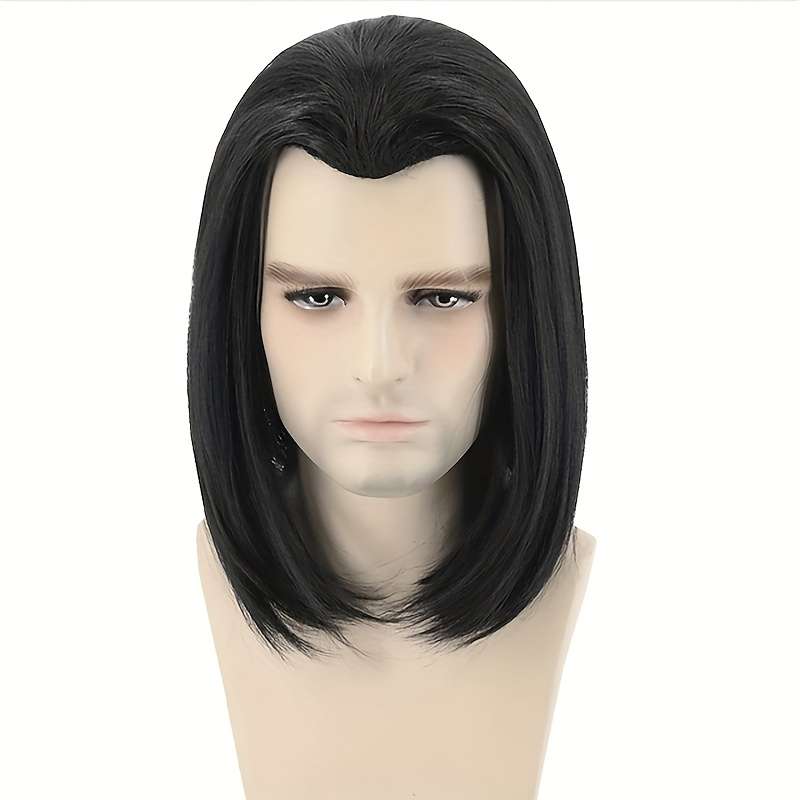 1Pc Black 30.48cm Fashion Design Wig