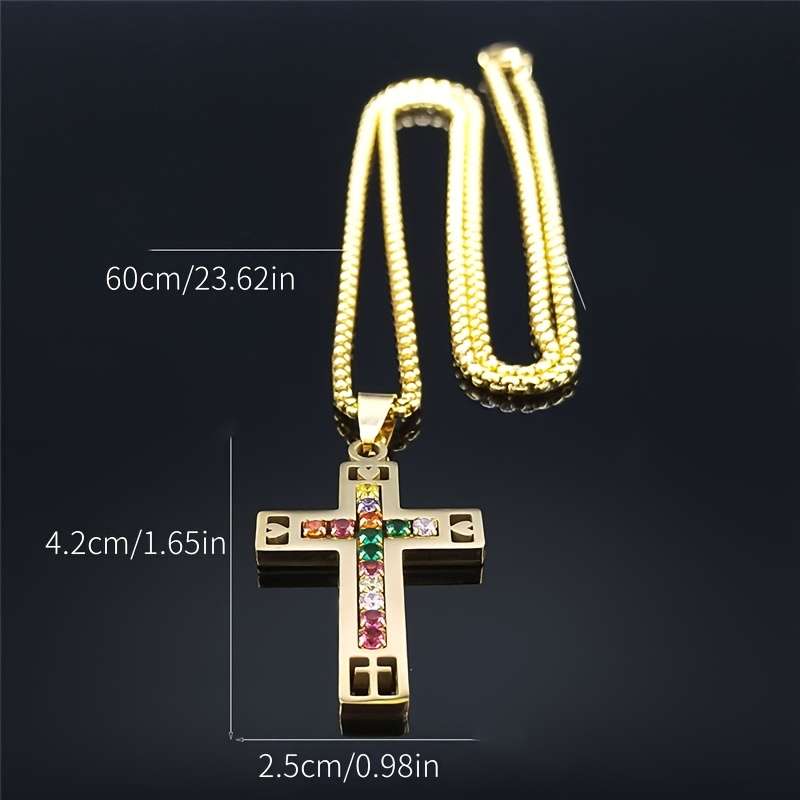 1 Piece Golden Jesus Theme Pendant