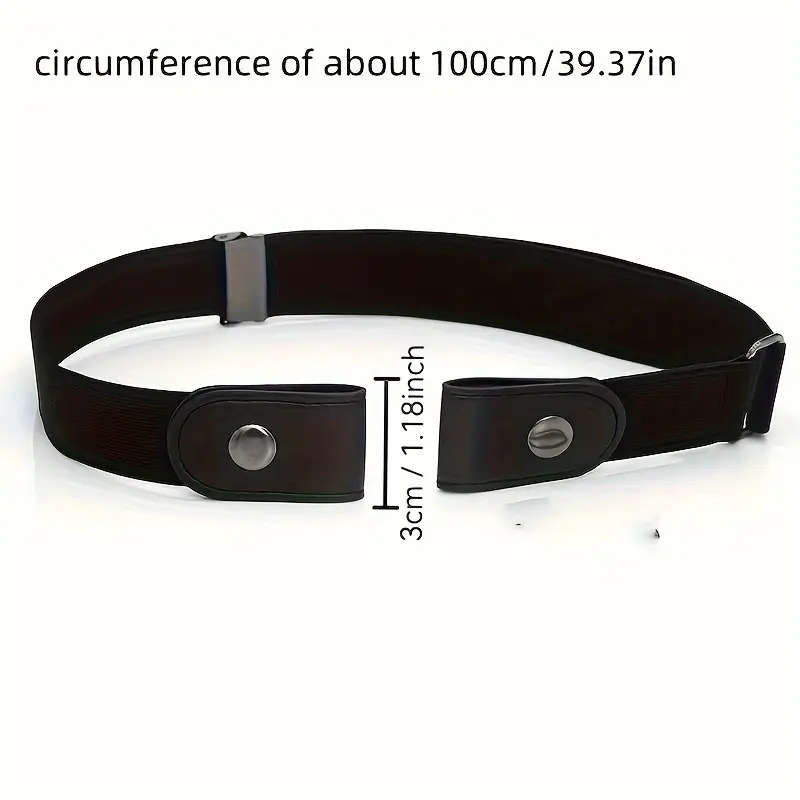 1pc Women'S Tummy Control Belt Adjustable Knit Waistband No Buckle Design Comfortable Casual Busines
