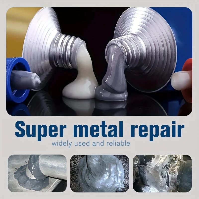 A+B Metal Repair Adhesive Waterproof Epoxy Resin Glue For Iron Steel Auto Radiators High Strength He