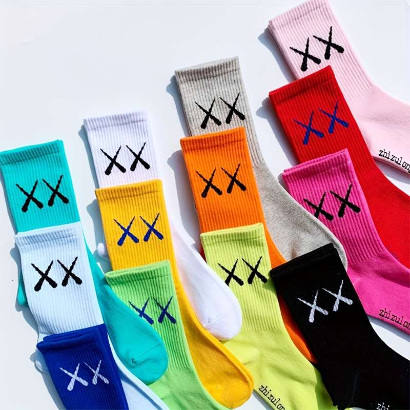 5 Pairs Random One Size High Elastic Socks