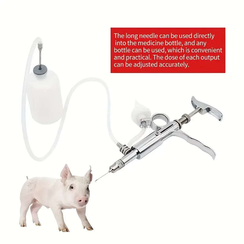 3 In 1 Continuous Syringe 5Ml Adjustable Veterinary Syringe