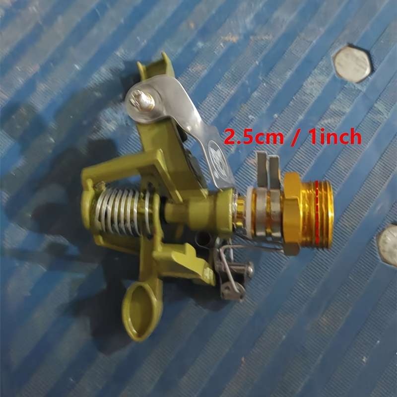 1Pc 2.0cm Sprinkler 360 Degree Rotating Zinc Alloy Lawn Irrigation Nozzle