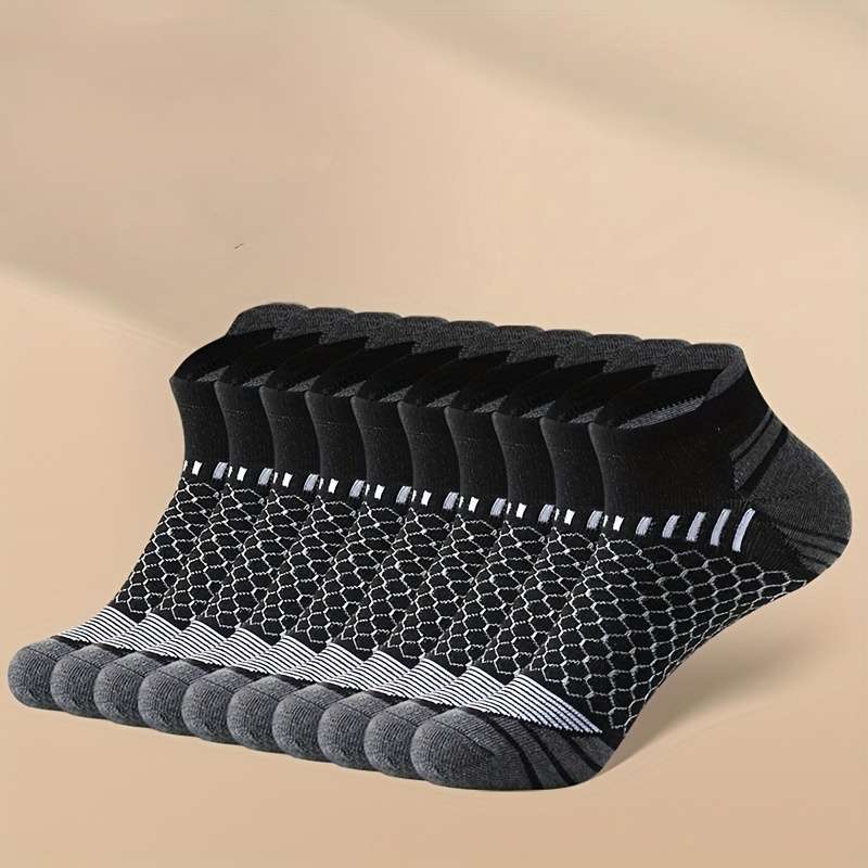 6 Pairs Of Mixed Colors One Size High Elastic Socks
