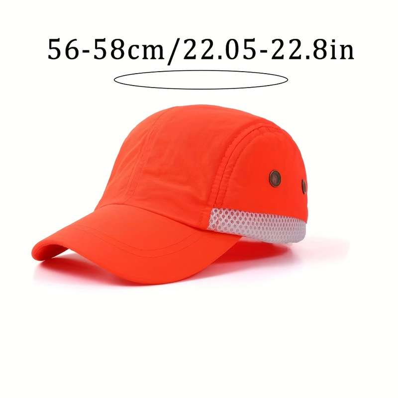 1pc Quick-Dry Breathable Baseball Caps for Men Women Lightweight Sun Protection Outdoor Ha