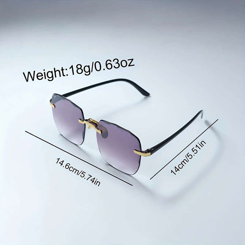 2pcs Set Elegant Pair Chic Women's Quartz Watch Fashion Glasses Set Fashionable Faux Leather Strap Z