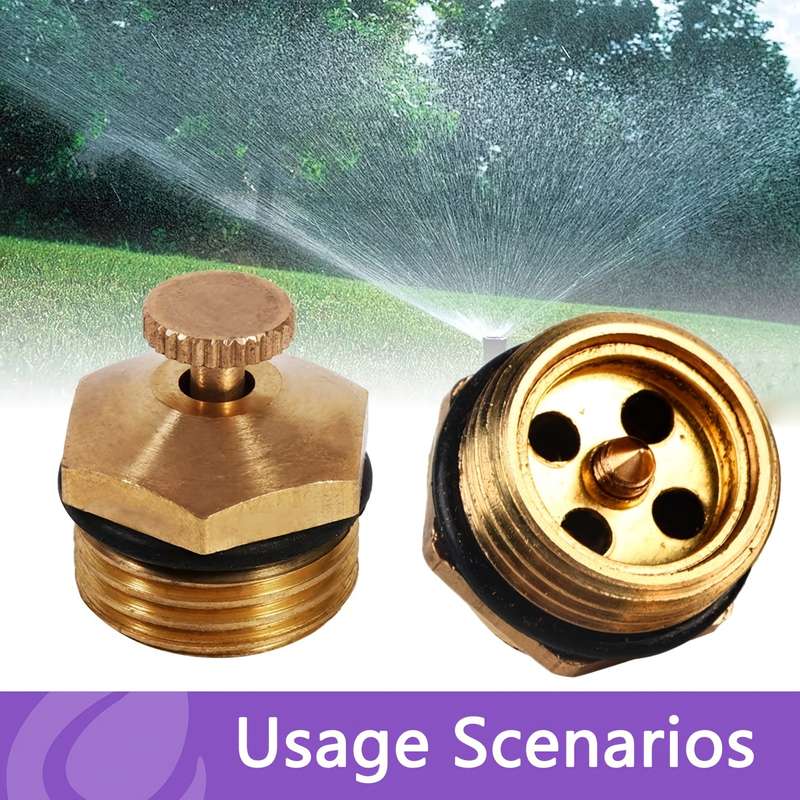 5Pcs Misting Brass Adjustable Centrifugal Atomizing Nozzle