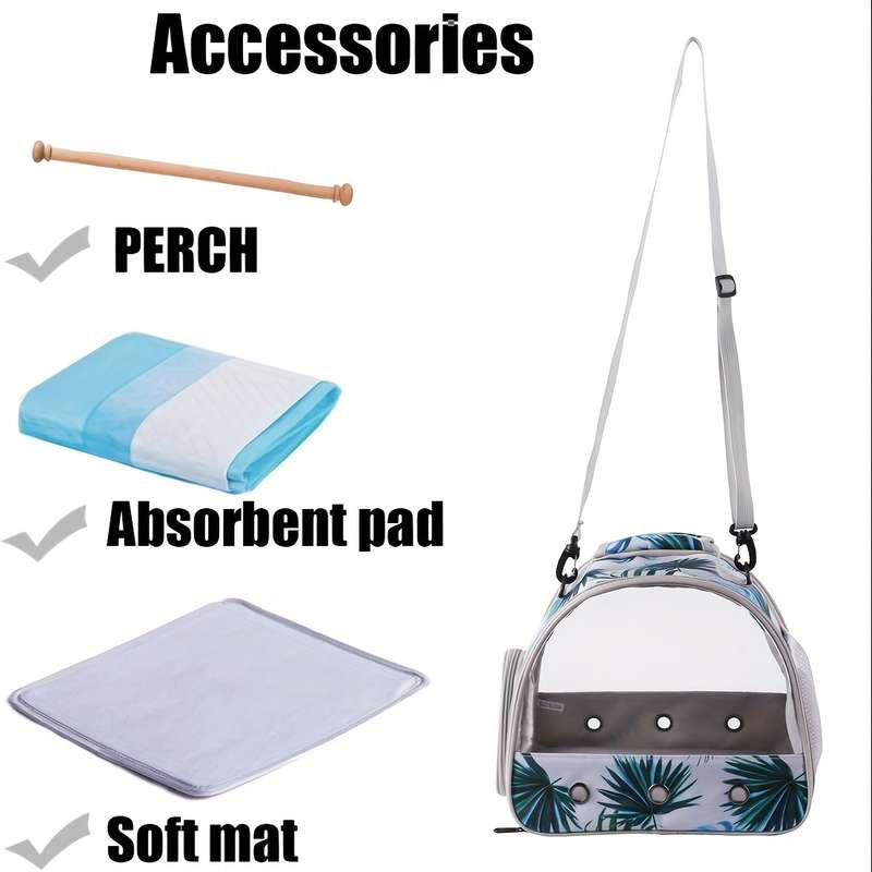 1pc Green Floral Pet Bag