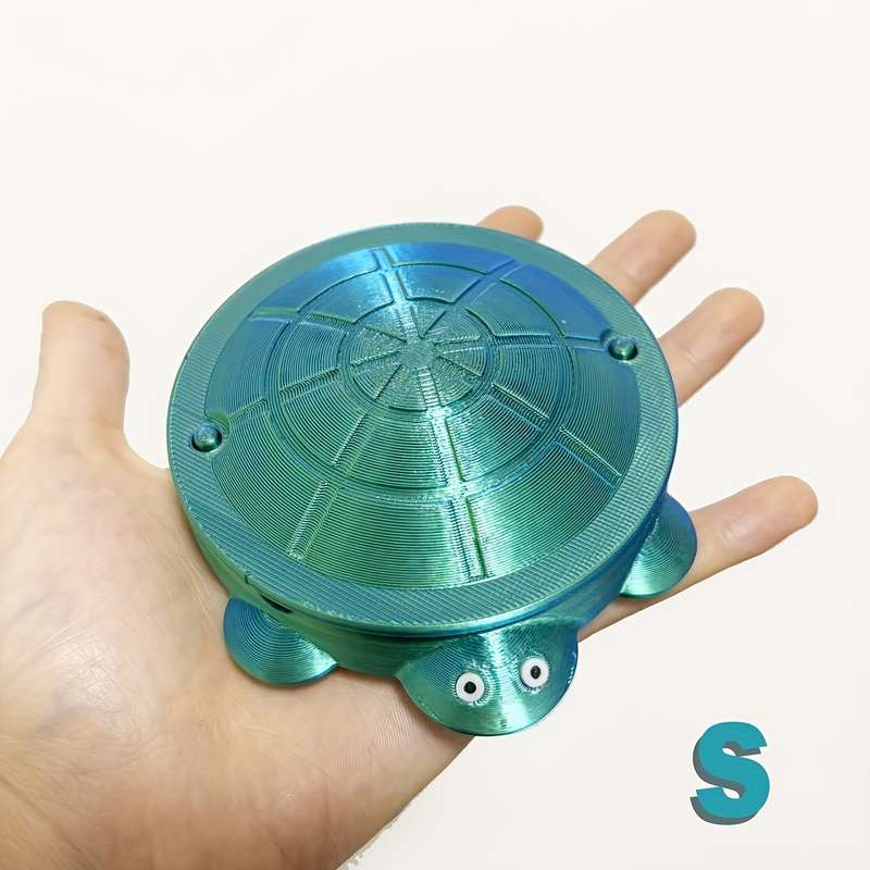 1pc Cute Turtle Shaped Ashtray Contemporary Style Plastic Material Alien Design No Need for Pow