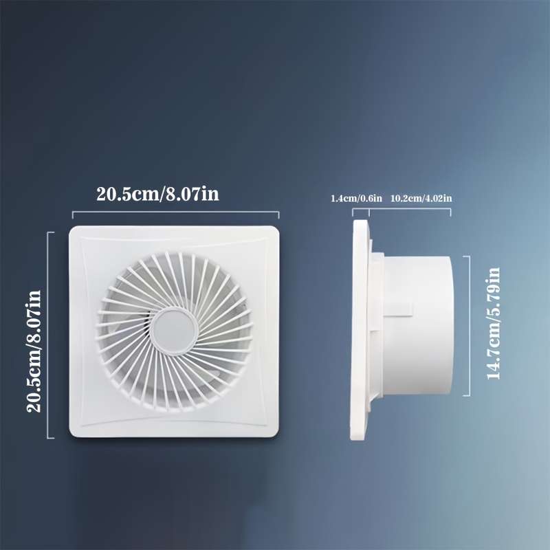 1pc European Standard Household Exhaust Fan Versatile 6-Inch Ventilation Fan with Backflow Preven