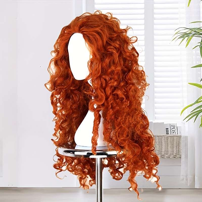 1Pc Orange B016 71.12cm Fashion Design Wig