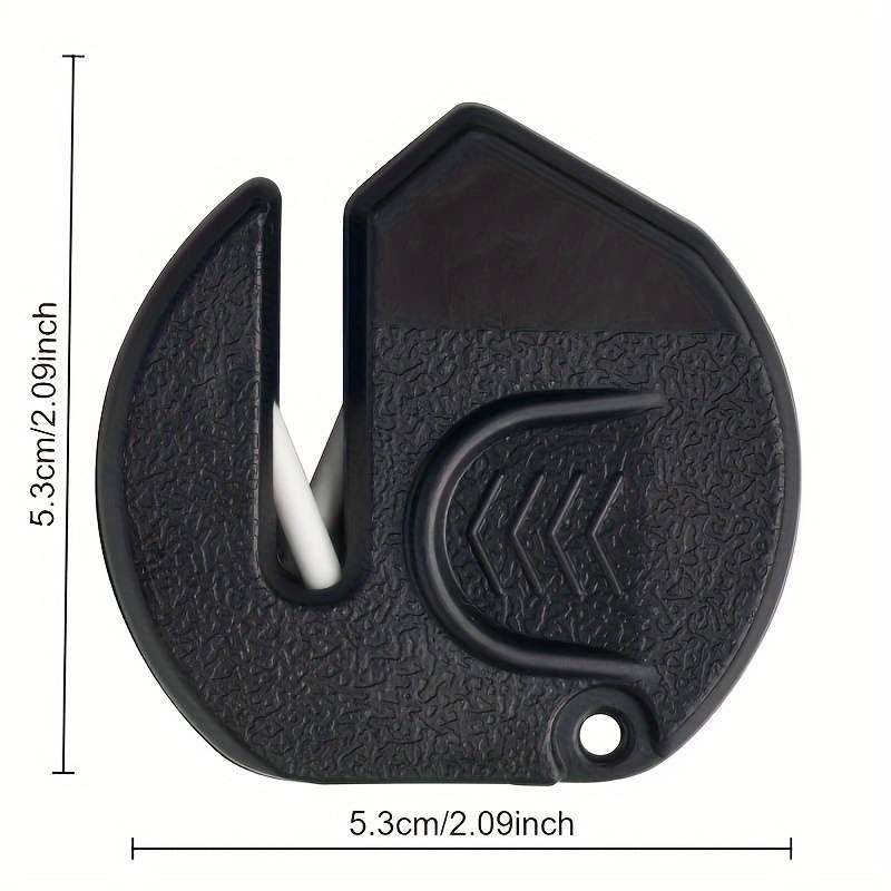 1pc Portable Mini Knife Sharpener No Power Needed Quick Easy Sharpening with Ceramic Stone