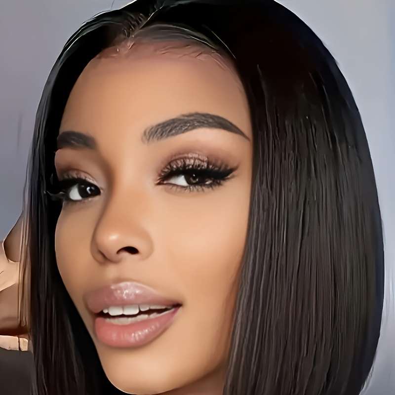 1Pc Black 30.48cm Fashion Design Wig