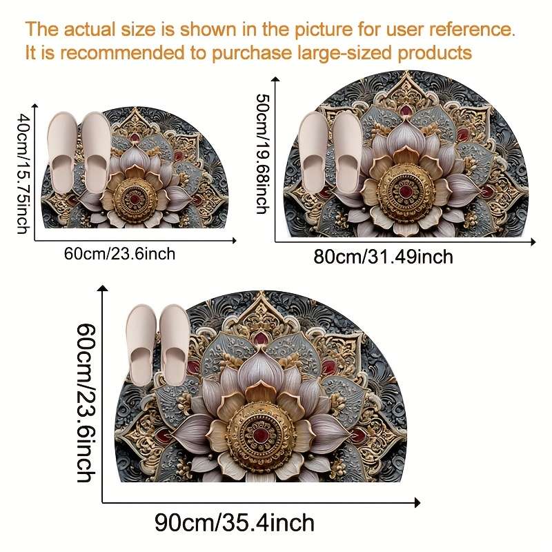 1Pc 60x90cm Floor Mat