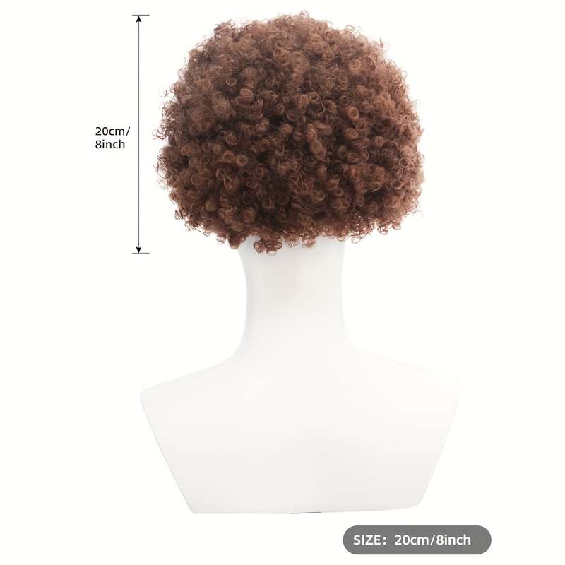 1Pc Brown 20.32cm Fashion Design Wig