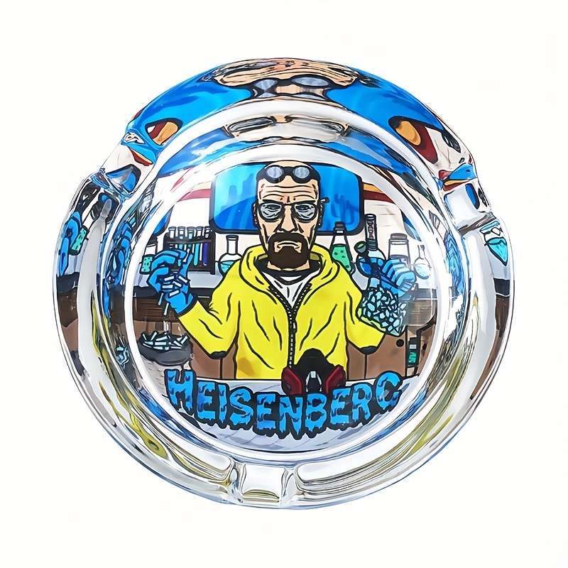 1pc Glass Ashtray 8.48 cm Round Mini Size Perfect for Home Office Bar Decor an Ideal Gift
