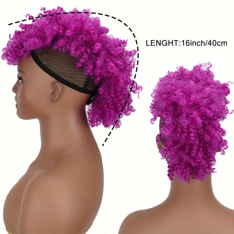 1Pc Orange 40.64cm Fashion Design Wig