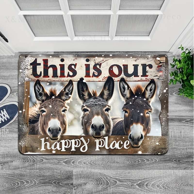 1Pc Brown 19.69x31.49inch 50x80cm Floor Mat