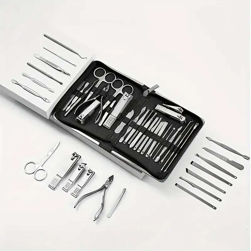 26pcs Nail Clipper Kit with Nail Clipper Ear Spoon Nail Files for Men And Women Toe Nail
