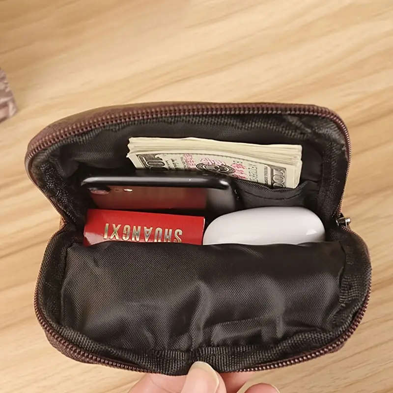 Genuine Leather Phone Bag, Men's Sling Bag, Multi-functional Pouch