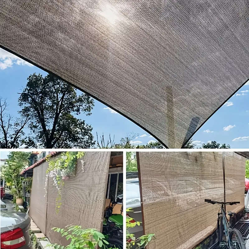 1pc 3x5m Sunshade Cloth with Rope Ring High Shade Rate Breathable and Durable Outdoor Sunshade Net