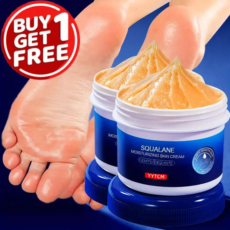 2pcs Squalane Moisturizing Skin Cream Hypoallergenic Glycerin-Enriched Nourishing Dry Skin Care