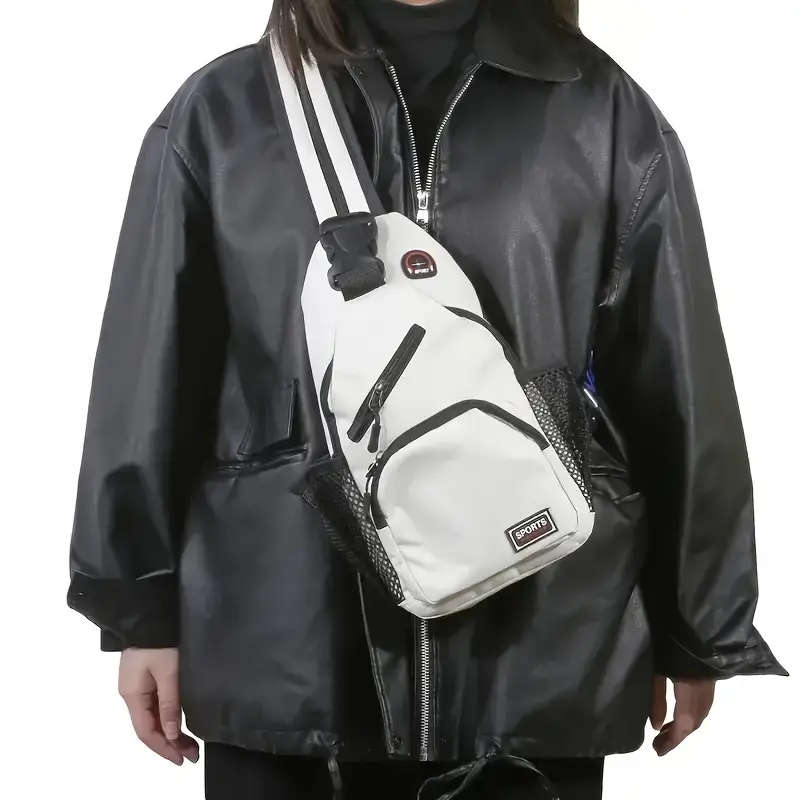 Women's Fashion Sling Backpack Multi-Pocket Nylon Crossbody Bag