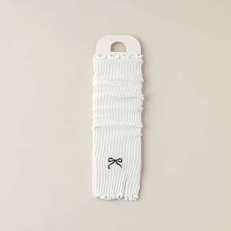 1 Pair White Warm Gloves