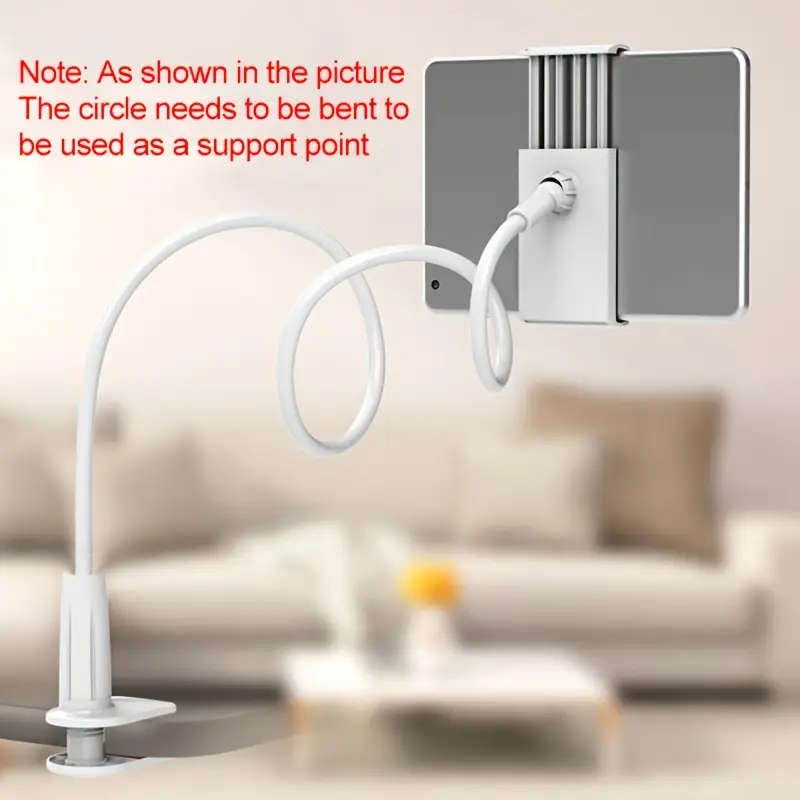 1pc 360° Rotating Tablet Phone Holder Spiral Base Lazy Stand Mobile Phone Tablet Bedside Stand Bed