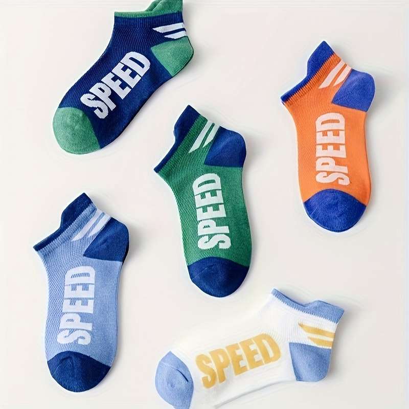 5 Pairs Size M 1 To 4Y High Elastic Socks