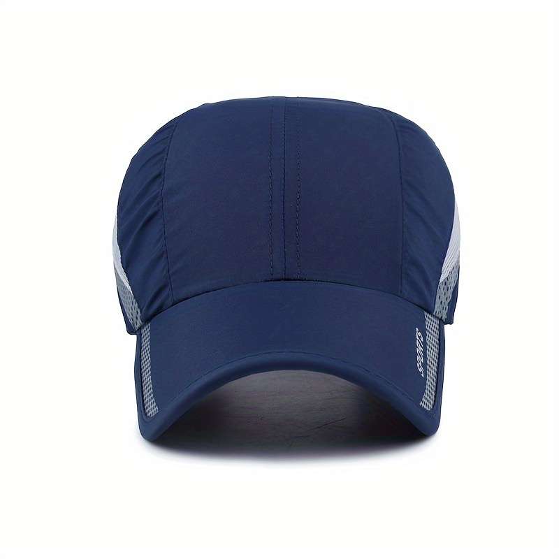 1pc 1 EDIKO Quick-Dry Sport Cap Adjustable Breathable Mesh Back Sun Protection Hat for Outdoor A