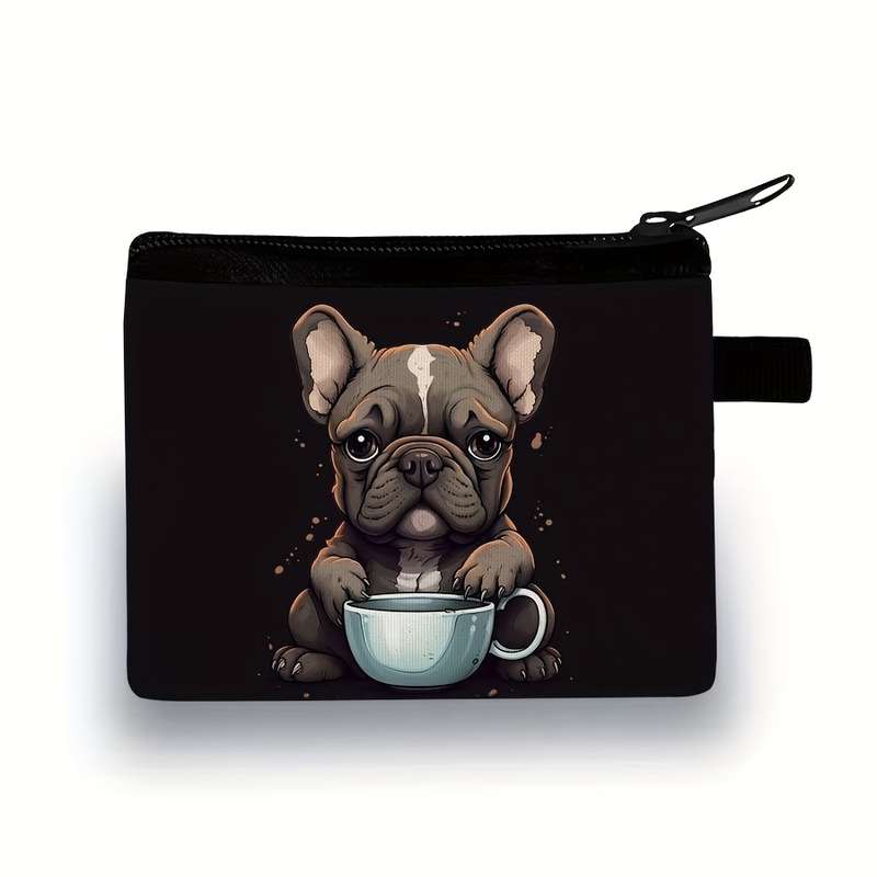 1pc Cute Dog Pattern Coin Purse Lightweight And Durable Can Be Used to Store Banknotes And Coins