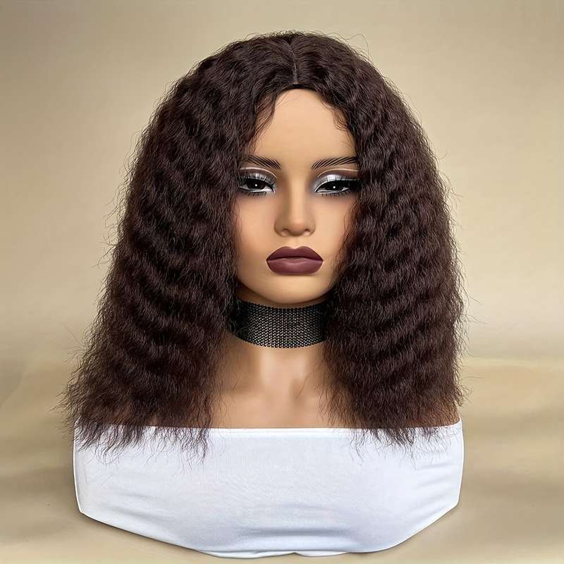 1Pc Brown 30.48cm Fashion Design Wig