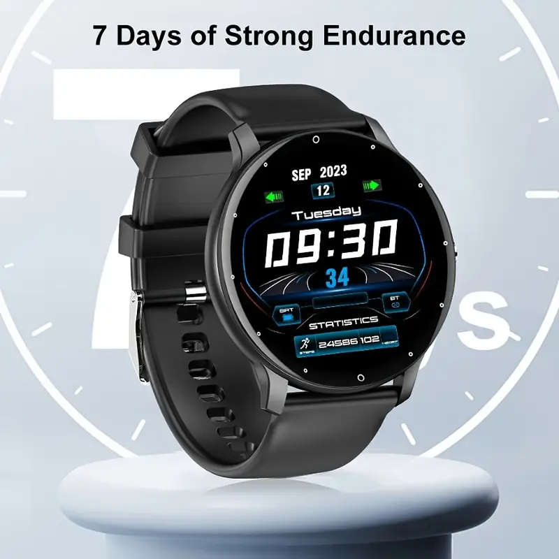 Smart Watch for Men Women 3.53cm Full Touch Screen 100+ Sports Modes Weather Music Control Voice