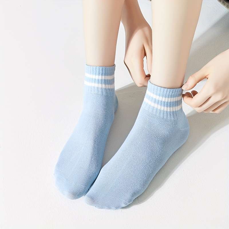 5 Pairs Multicolor Asian One Size High Elastic Socks