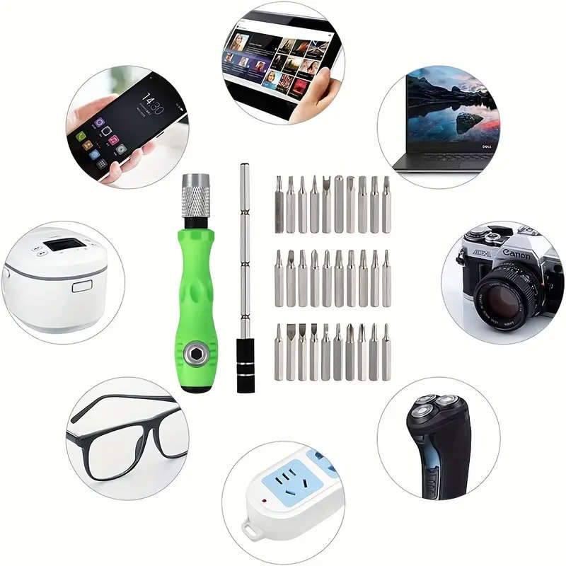 32-In-1 Precision Screwdriver Set with Mini Magnetic Bits for Phone Laptop And Mobile Repair
