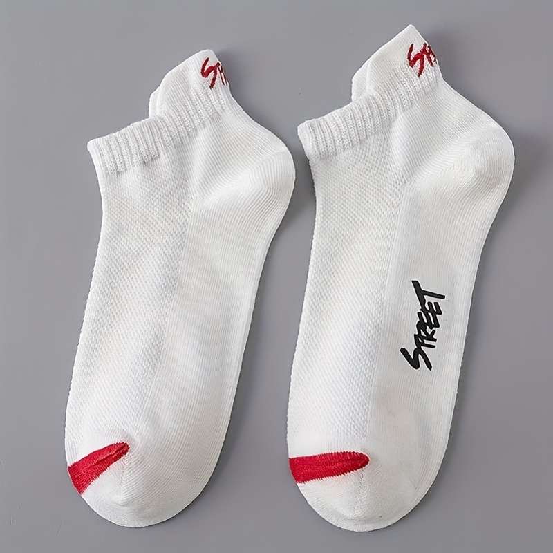 5 Pairs Of Mixed Colors One Size High Elastic Socks