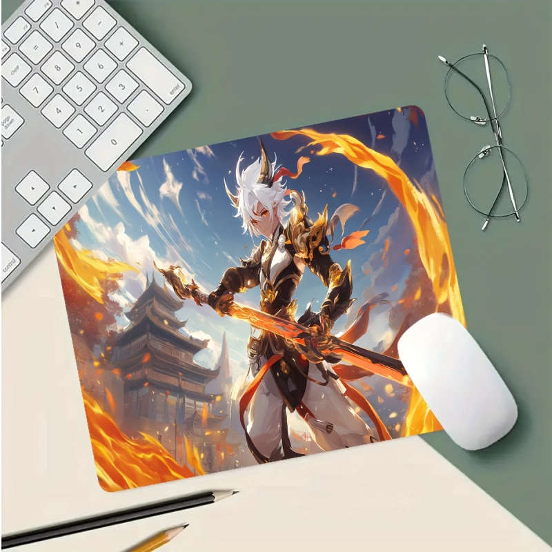 1pc 21x26cm Gaming Mouse Pad for E-Sports Office Non-slip Durable