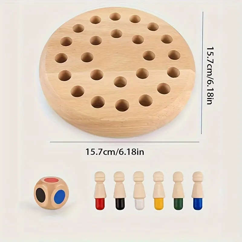 Wooden Memory Match Game